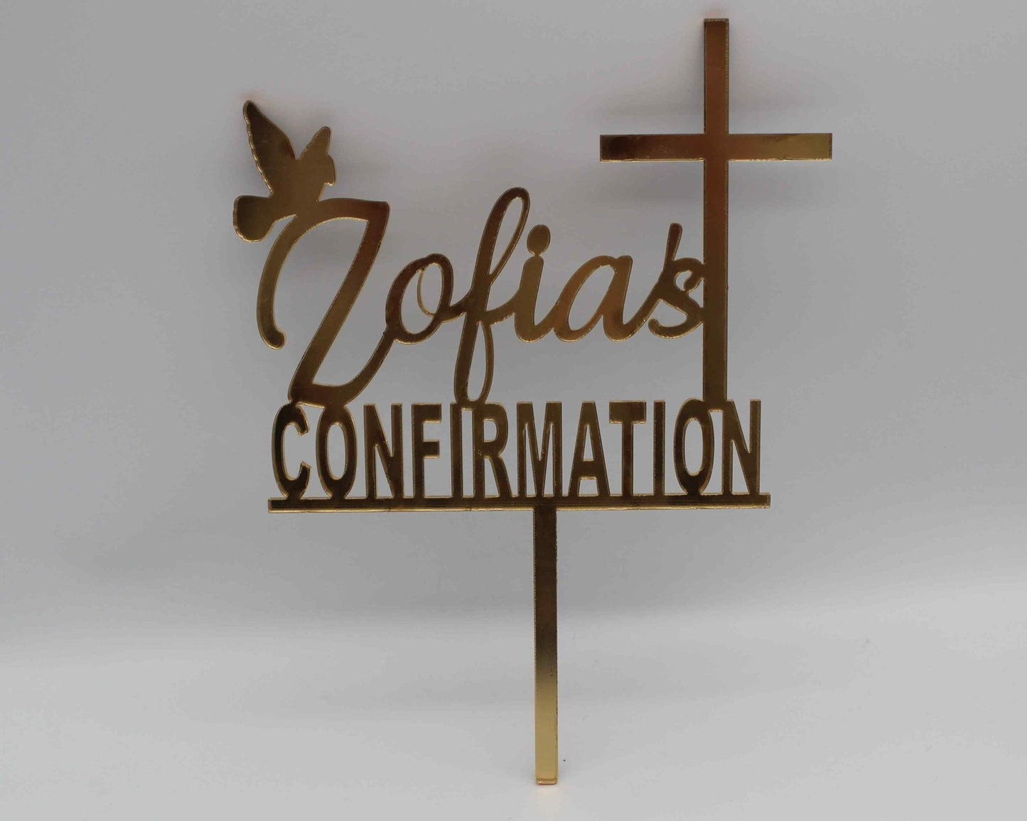 Confirmation Cake Topper Personalised - Haisley Design