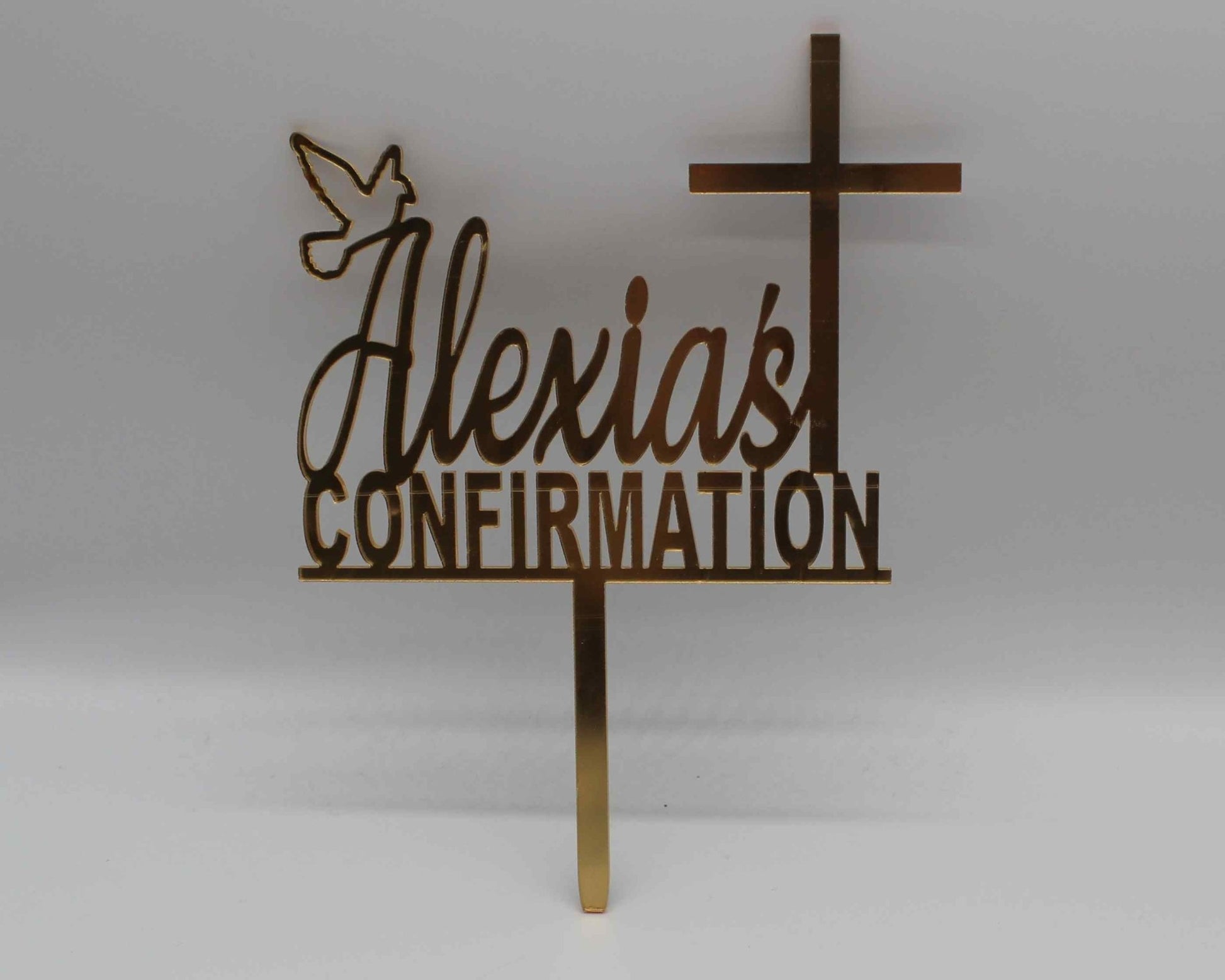 Confirmation Cake Topper Personalised - Haisley Design