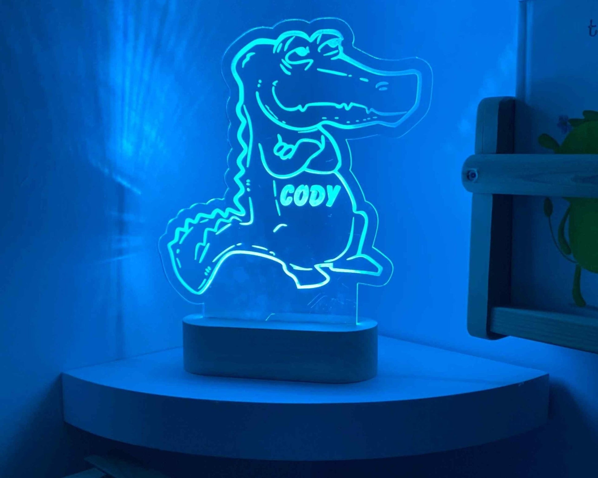 Crocodile Night Light Personalised - Haisley Design