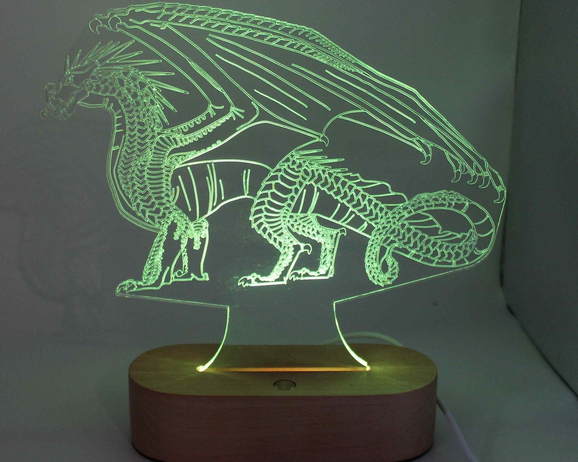 Dragon 3D Illusion Night Light - Haisley Design