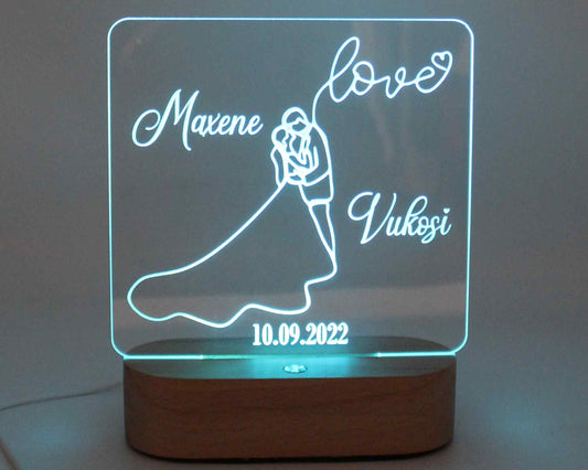 Engagement or Wedding Light Personalised - Haisley Design
