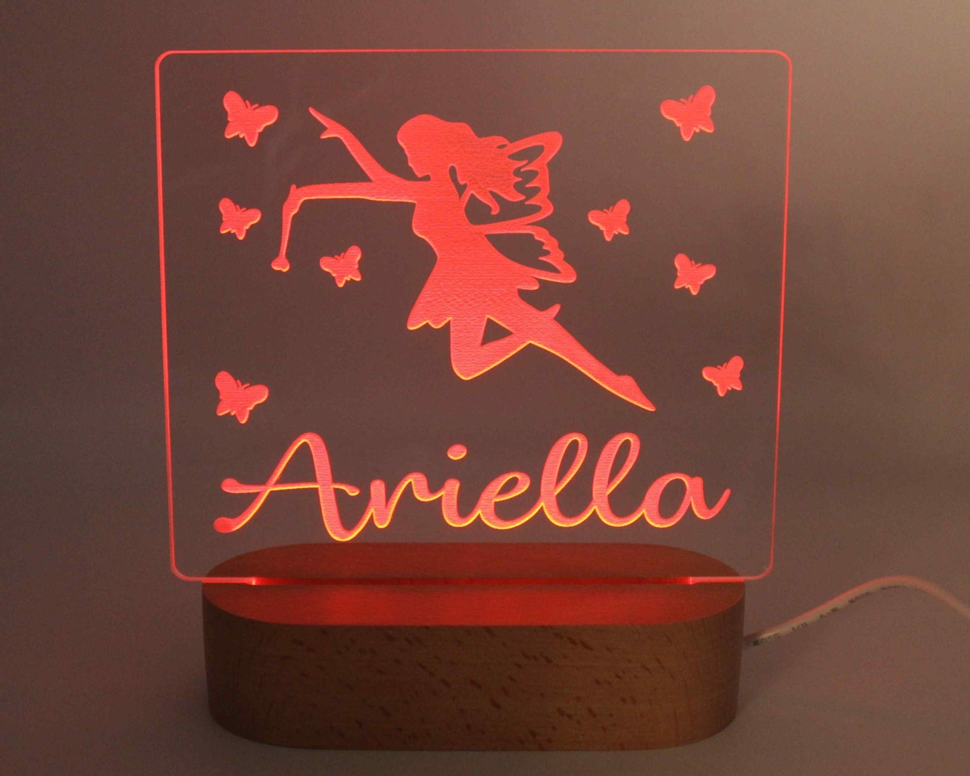 Fairy Personalised Night Light - Haisley Design
