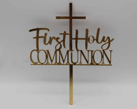 First Communion Cake Topper - Haisley Design