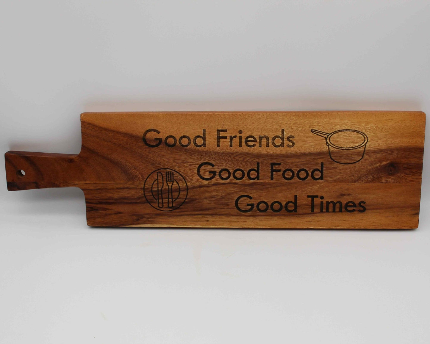 Good Friends, Good Food, Good Times Chopping Board - Haisley Design