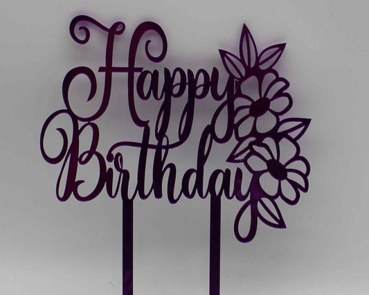 Happy Birthday Cake Topper - Haisley Design