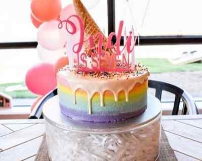 Is Seven Cake Topper Personalised - Haisley Design