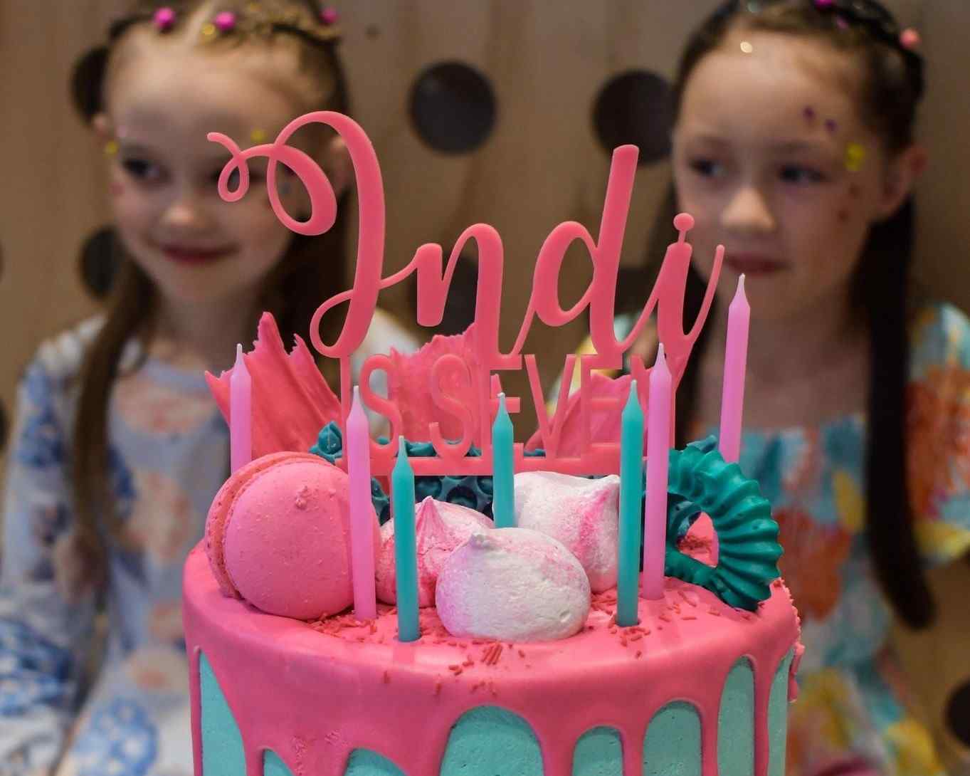 Is Seven Cake Topper Personalised - Haisley Design