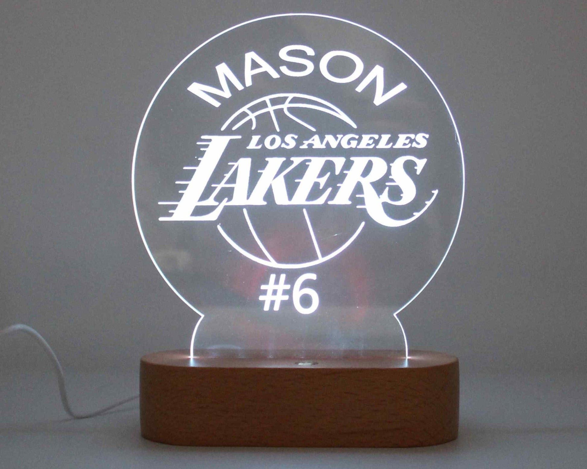 Lakers Night Light Personalised - Haisley Design