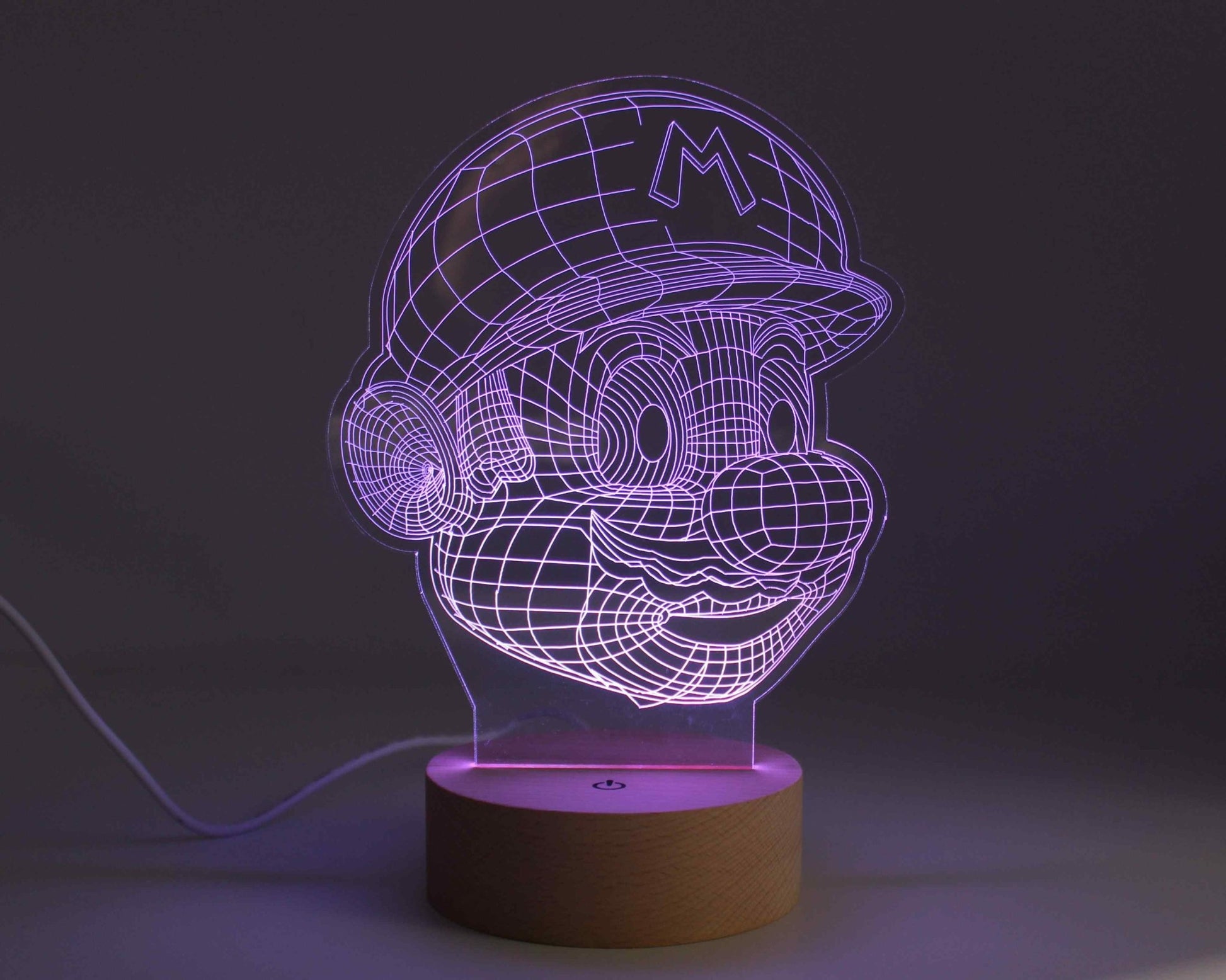 Mario 3D Illusion Night Light - Haisley Design