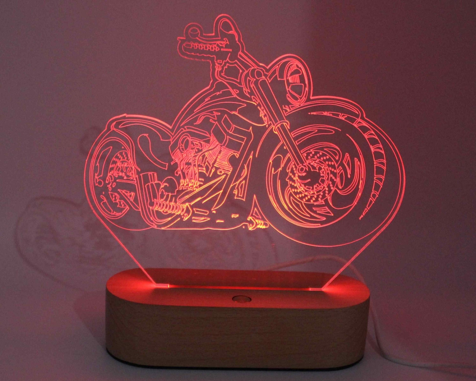 Motor Bike 3D Illusion Night Light - Haisley Design