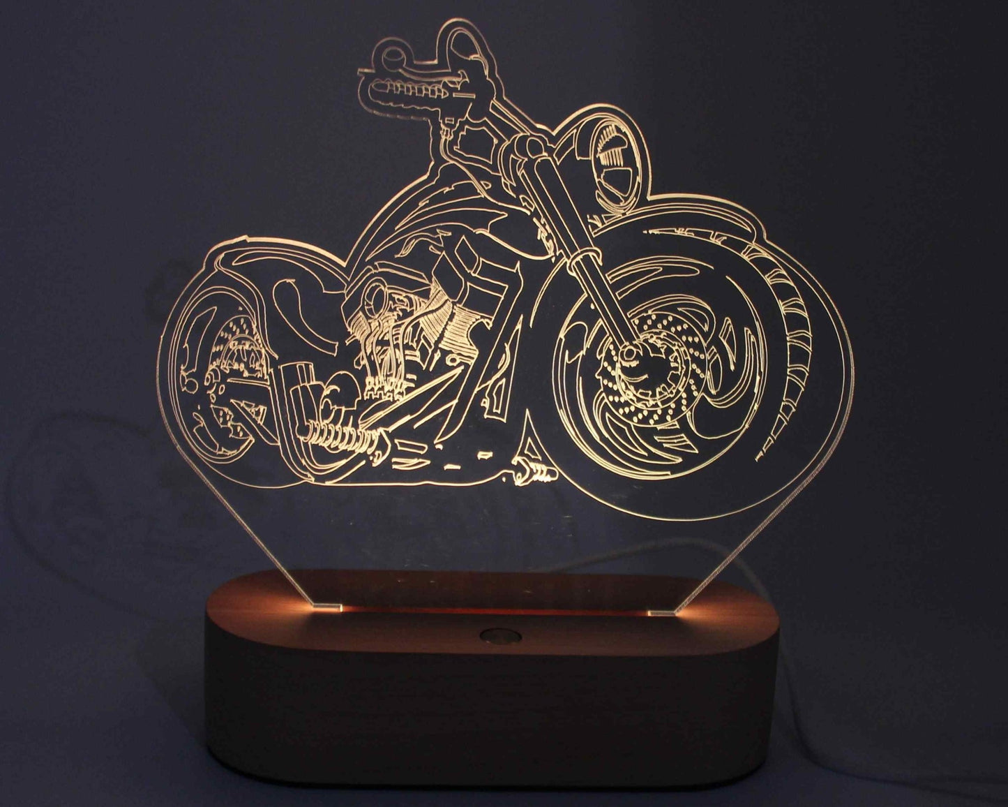 Motor Bike 3D Illusion Night Light - Haisley Design