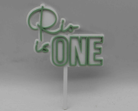 One Year Cake Topper - Haisley Design