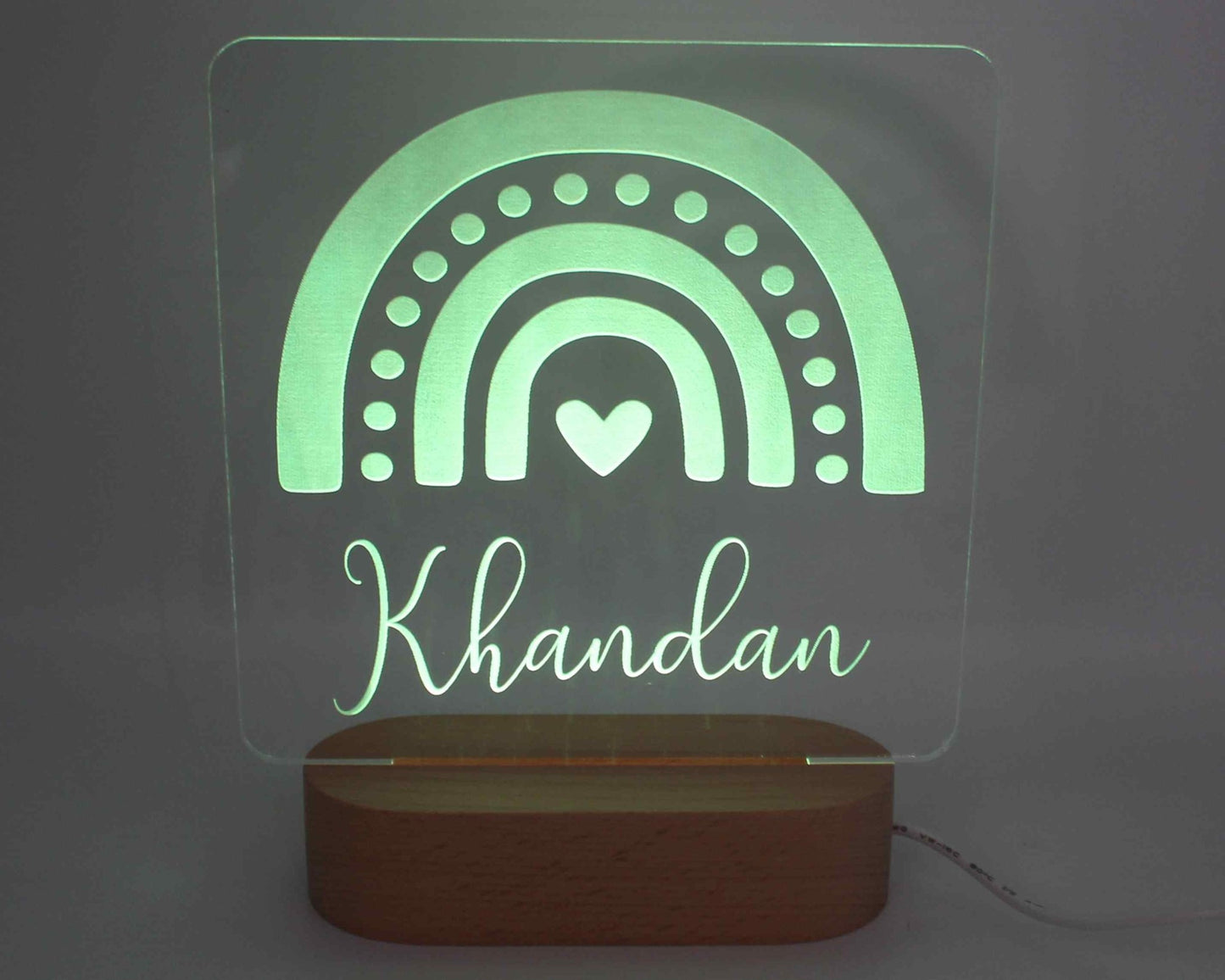 Rainbow Night Light Personalized - Haisley Design