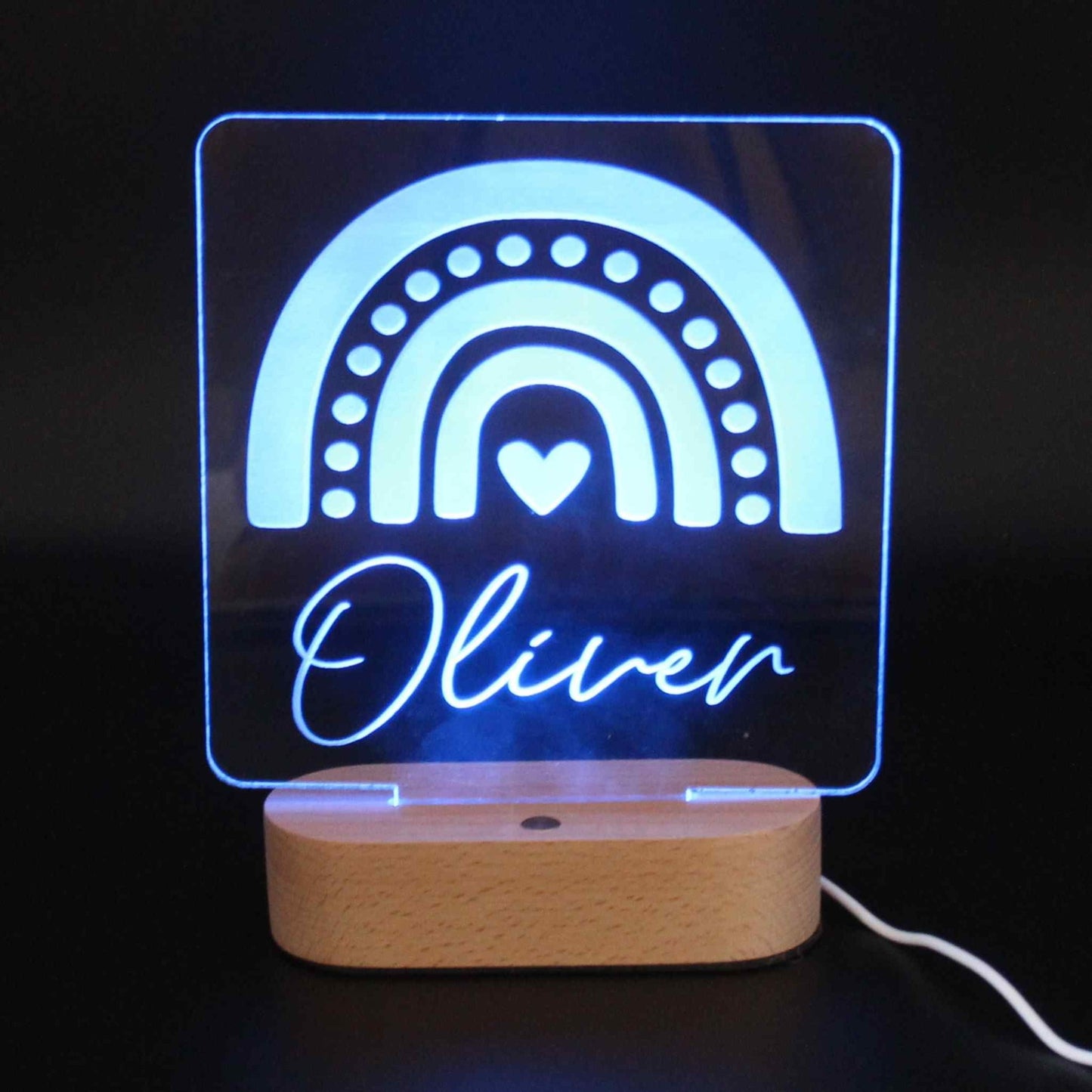 Rainbow Night Light Personalized - Haisley Design