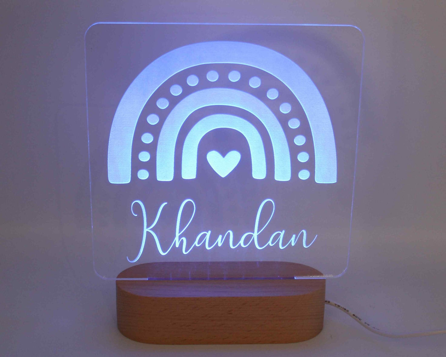 Rainbow Night Light Personalized - Haisley Design