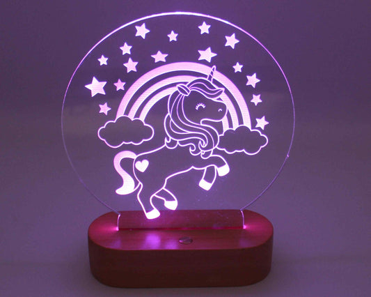 Rainbow Unicorn Night Light - Haisley Design