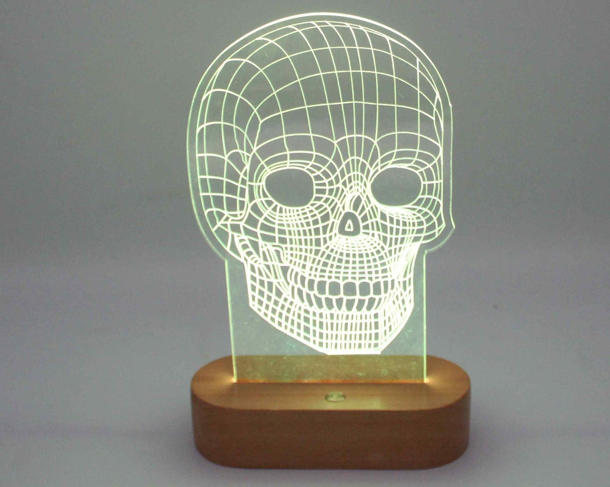 Skull 3D Illusion Night Light - Haisley Design