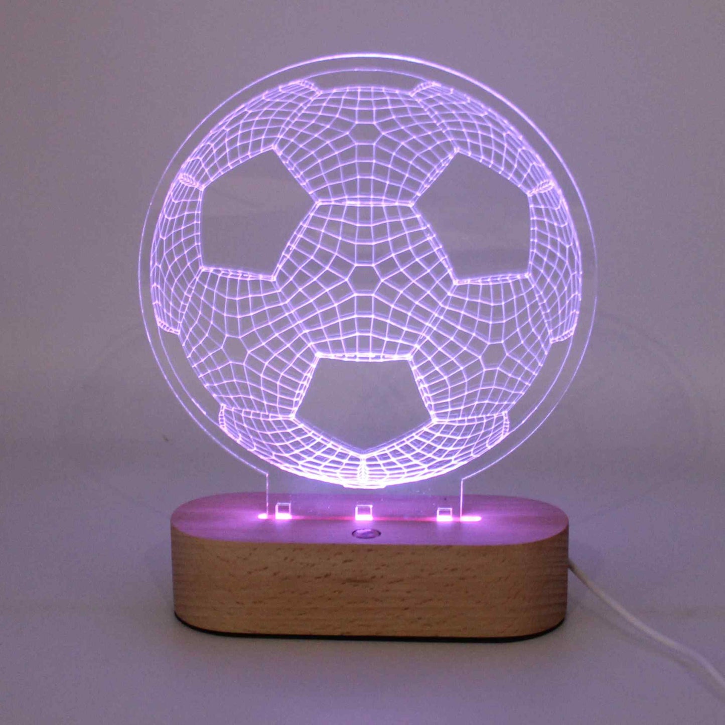 Soccer Ball 3D Illusion Night Light - Haisley Design