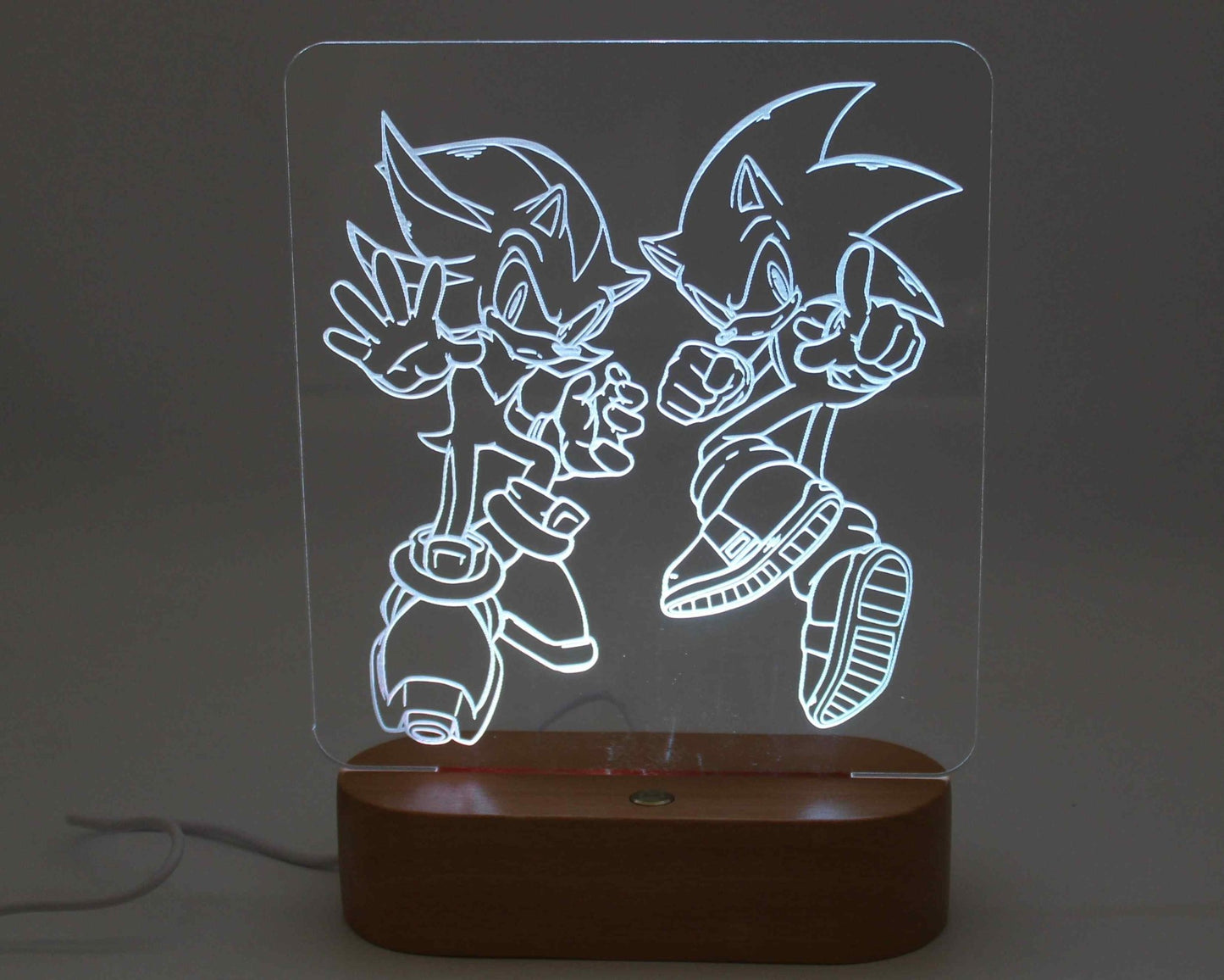 Sonic and Shadow Night Light - Haisley Design