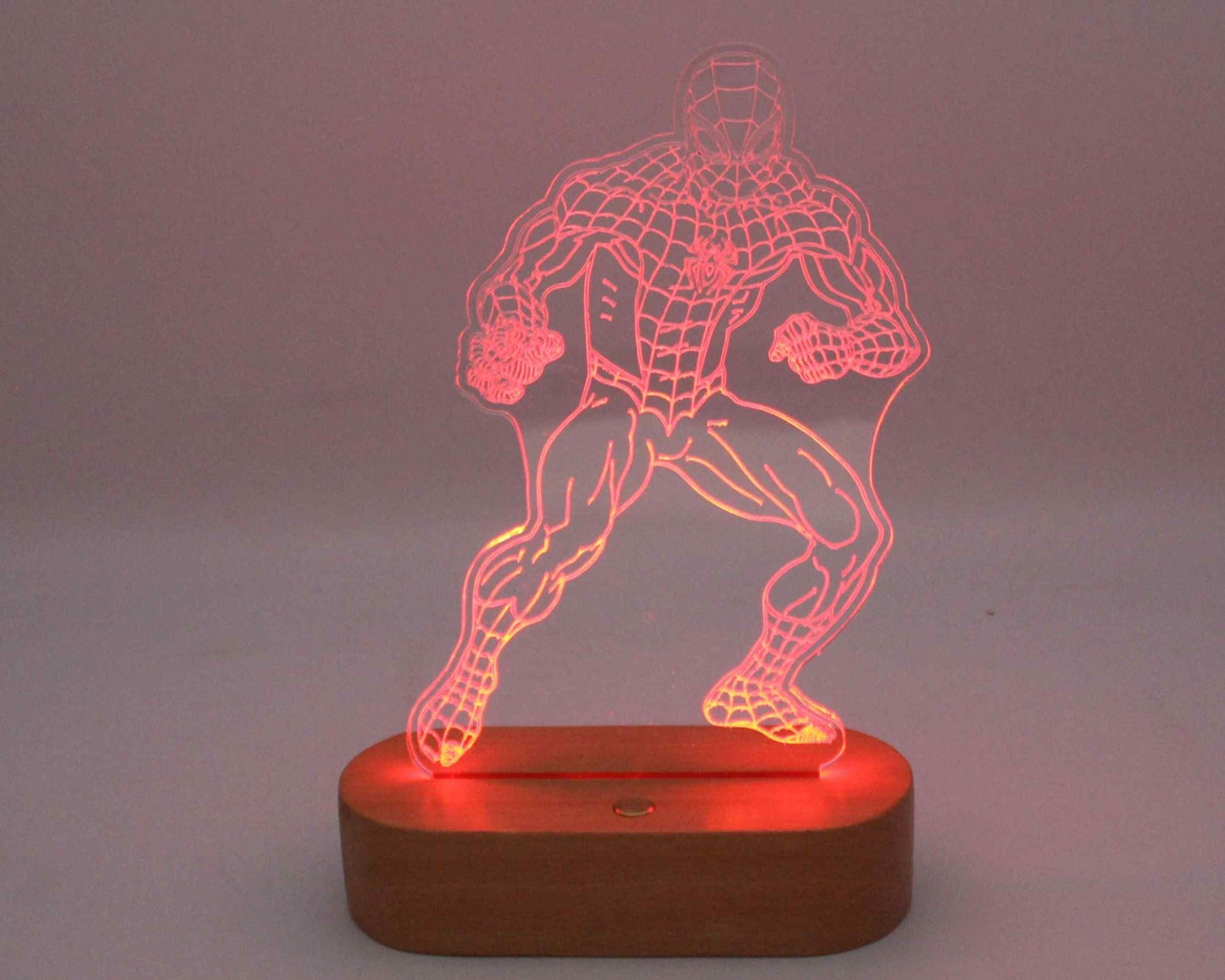 Spiderman 3D Illusion Night Light - Haisley Design