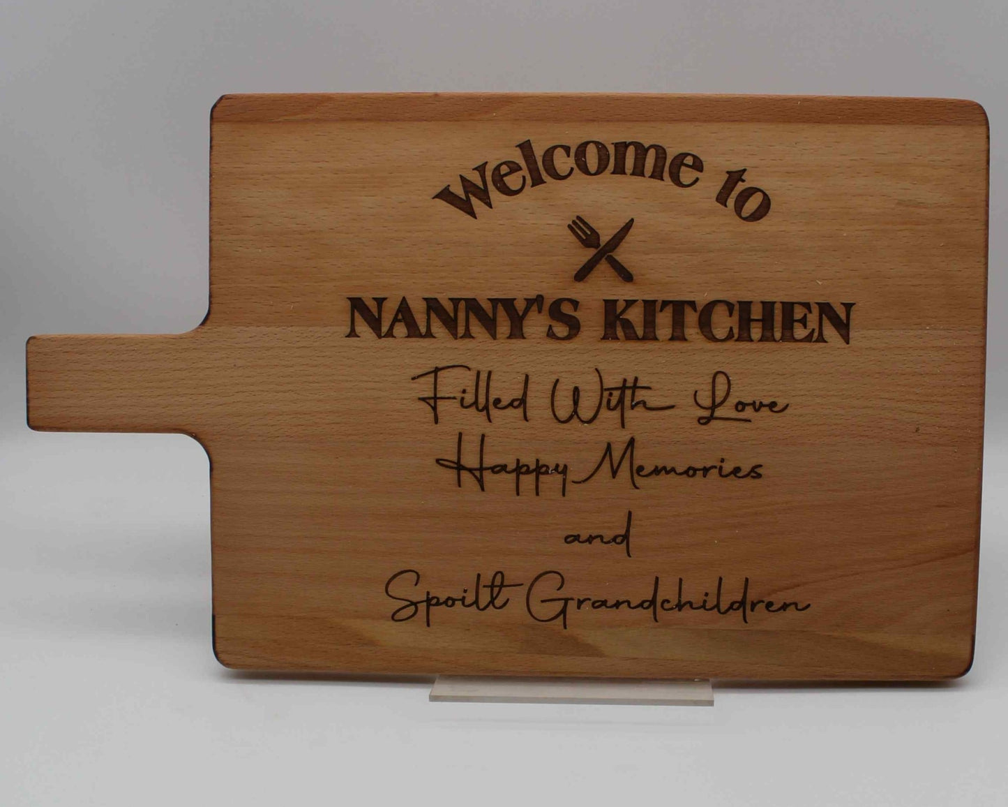 Welcome To Grandma's, Nanny's, Nanna's, Nonna's, etc Chopping Board - Haisley Design
