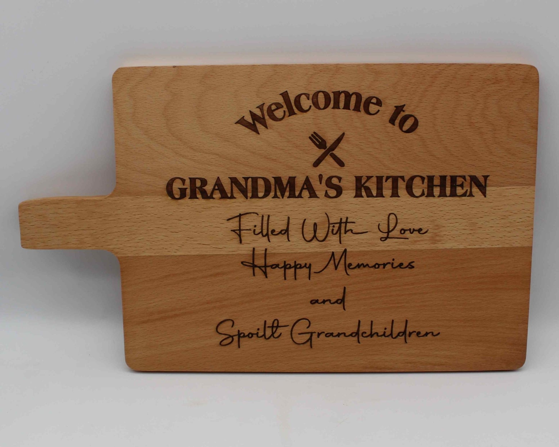 Welcome To Grandma's, Nanny's, Nanna's, Nonna's, etc Chopping Board - Haisley Design