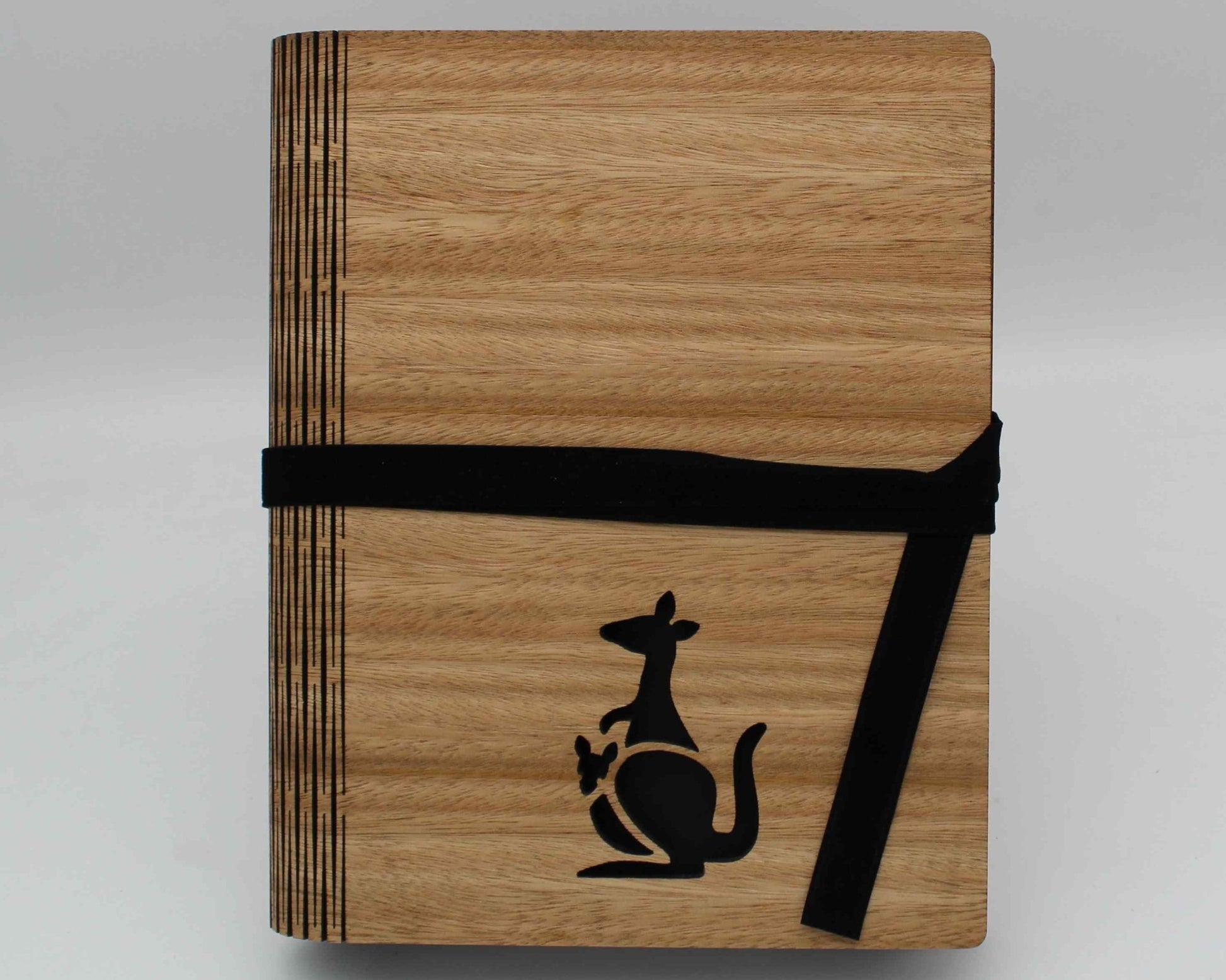 Wooden Living Hinge Note Book (A5) Kangaroo - Haisley Design