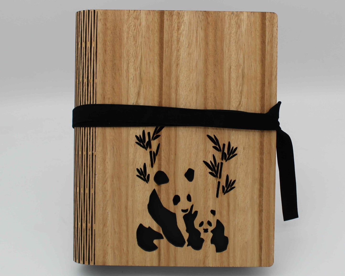 Wooden Living Hinge Note Book (A5) Panda - Haisley Design