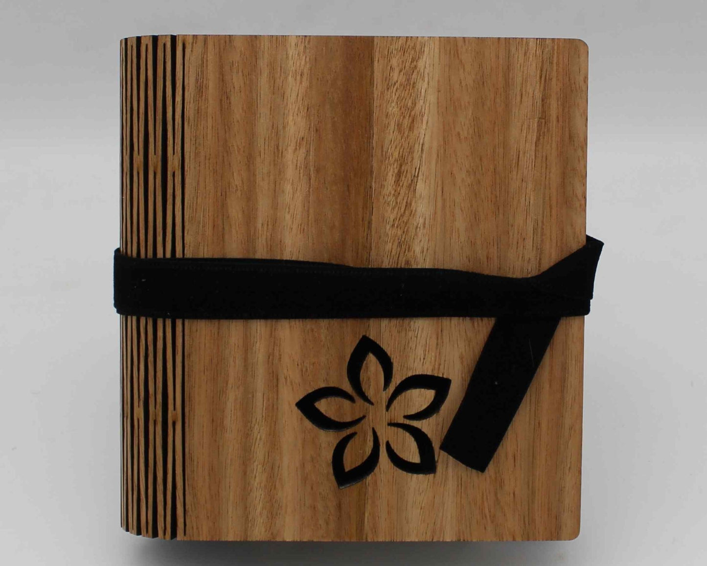 Wooden Living Hinge Note Book (A5) Flower - Haisley Design